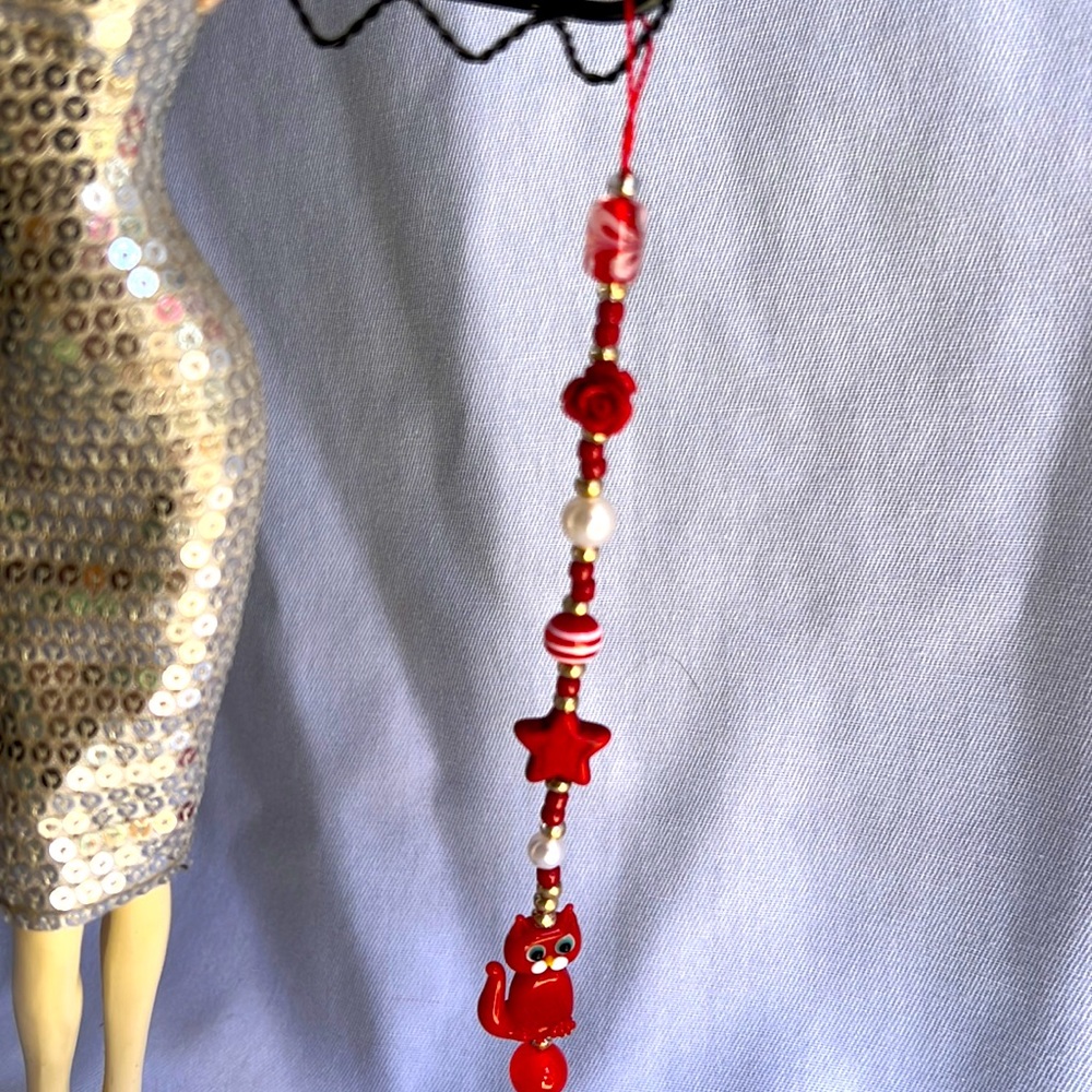 Red phone charm